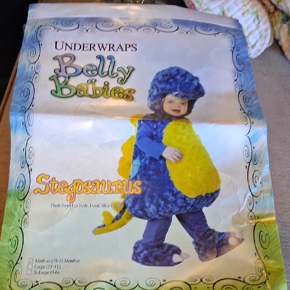 Underwraps Belly Babies Stegosaurus Costume- 18-24 Months